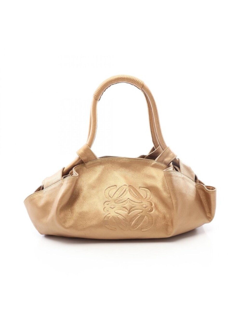 Loewe Handbag Nappa Aire Gold Leather Medium